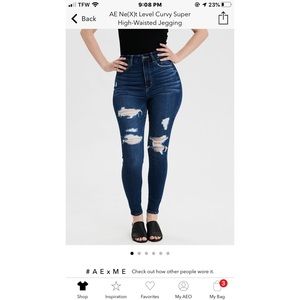 AE curvy super hi-rise jegging